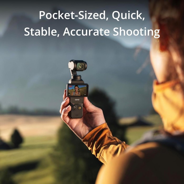 DJI Osmo Pocket 3 Basic | Vlogging Pocket Gimbal Camera with 1'' CMOS & 4K/120fps Video - Resmi
