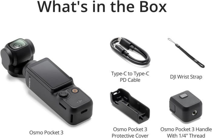 DJI Osmo Pocket 3 Basic | Vlogging Pocket Gimbal Camera with 1'' CMOS & 4K/120fps Video - Resmi