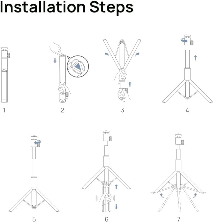 XGIMI Compact Multi Functional T003R Portable Telescopic Floor Tripod