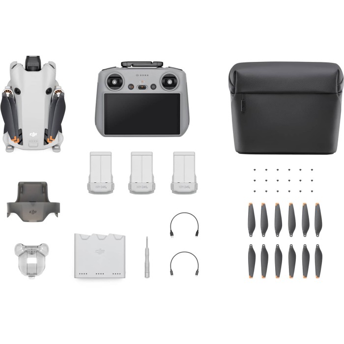 DJI Mini 4 Pro 4K Fly More Combo Plus With Dji RC2 Ultra-Stabilized Video Camera Drone - Garansi Resmi