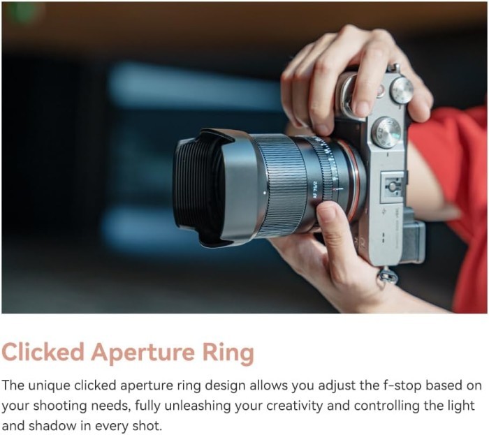 TTArtisan AF 75mm F2 Fullframe Portrait Lens For Sony E| Fuji X | Nikon Z | Mount Lensa Auto Focus - Resmi