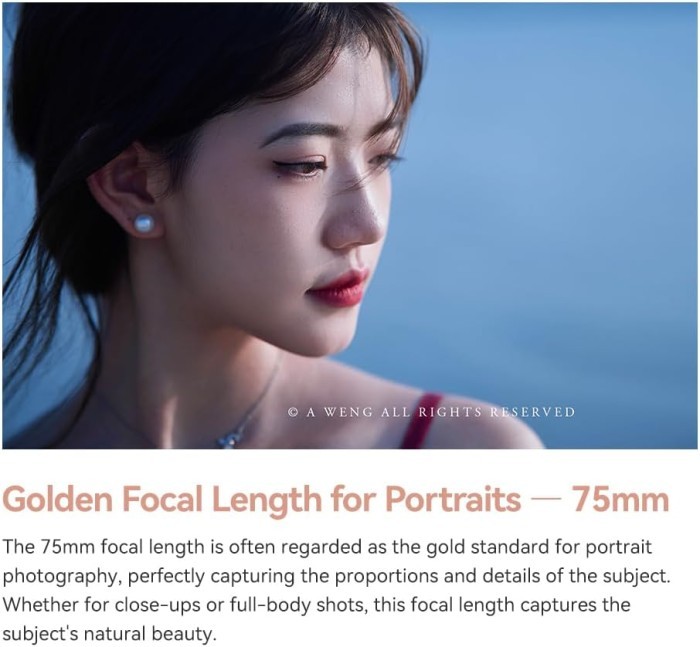 TTArtisan AF 75mm F2 Fullframe Portrait Lens For Sony E| Fuji X | Nikon Z | Mount Lensa Auto Focus - Resmi