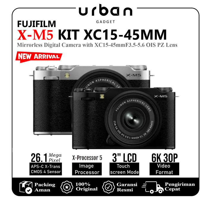 Fujifilm X-M5 KIT With XC 15-45mm Lens | Digital Camera Mirrorless - Resmi