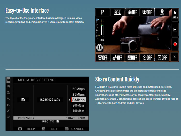 Fujifilm X-M5 KIT With XC 15-45mm Lens | Digital Camera Mirrorless - Resmi