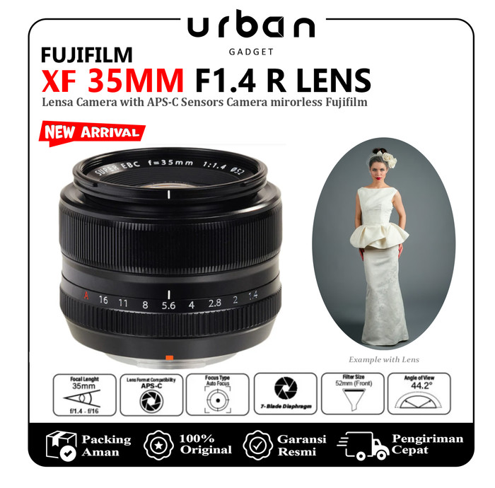 FujiFilm Fujinon Lensa XF 35mm f1.4 R  Fujifilm XF23mm Lensa Kamera Fujifilm - Resmi