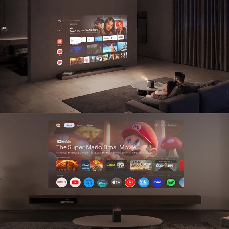 XGIMI HALO+ GTV NEW VERSION 1080p FHD 700 ISO Lumens Portable Projector with Dolb Speaker Google TV - Resmi