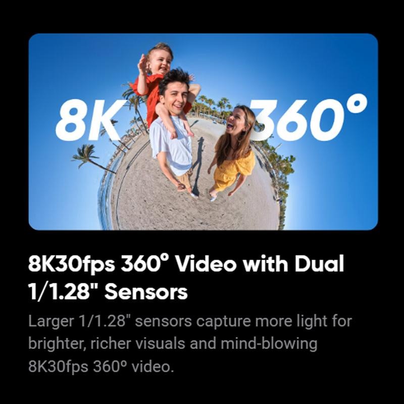  Insta360 X5 Action Cam 8k 360 Action Camera | Action Camera Insta 360 ONE X5 Action Cam - Resmi 