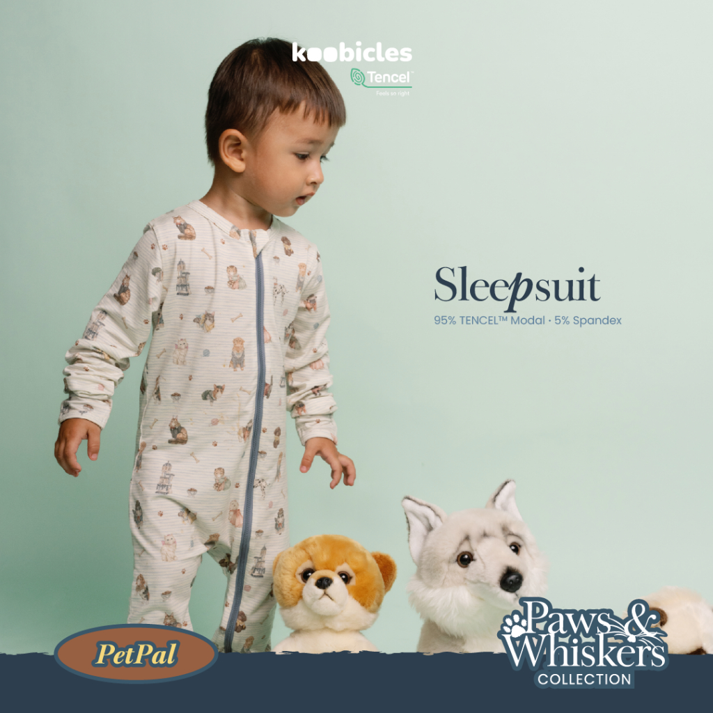 Koobicles Sleepsuit TENCEL™ "Paws & Whiskers”