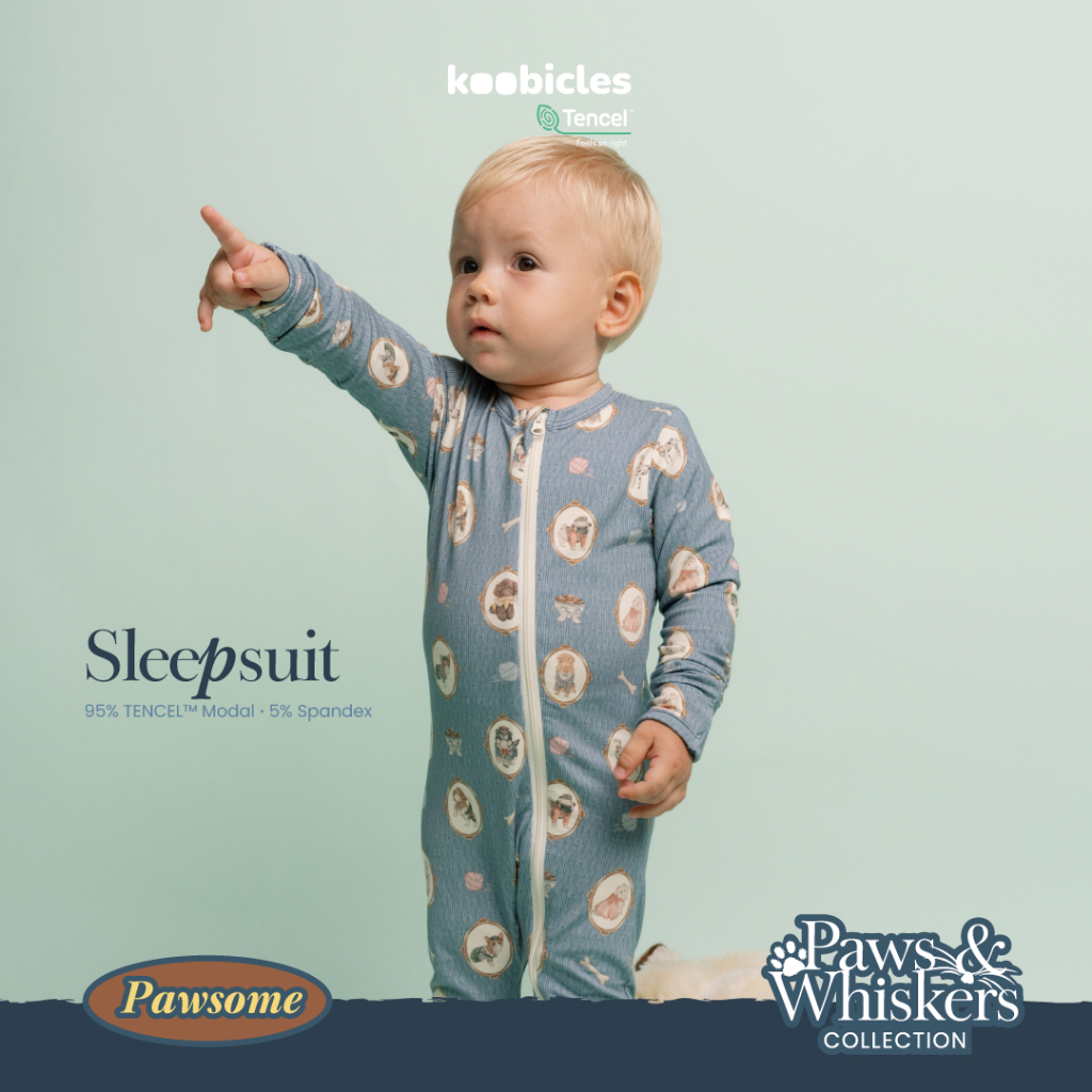 Koobicles Sleepsuit TENCEL™ "Paws & Whiskers”