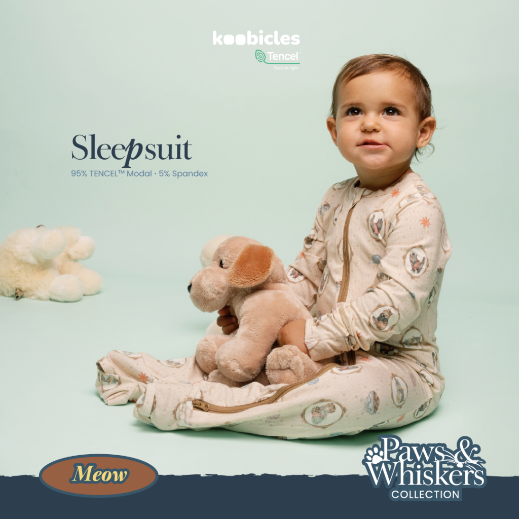 Koobicles Sleepsuit TENCEL™ "Paws & Whiskers”