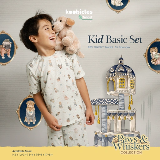 Koobicles Kid Basic Set TENCEL™ “Paws & Whiskers”