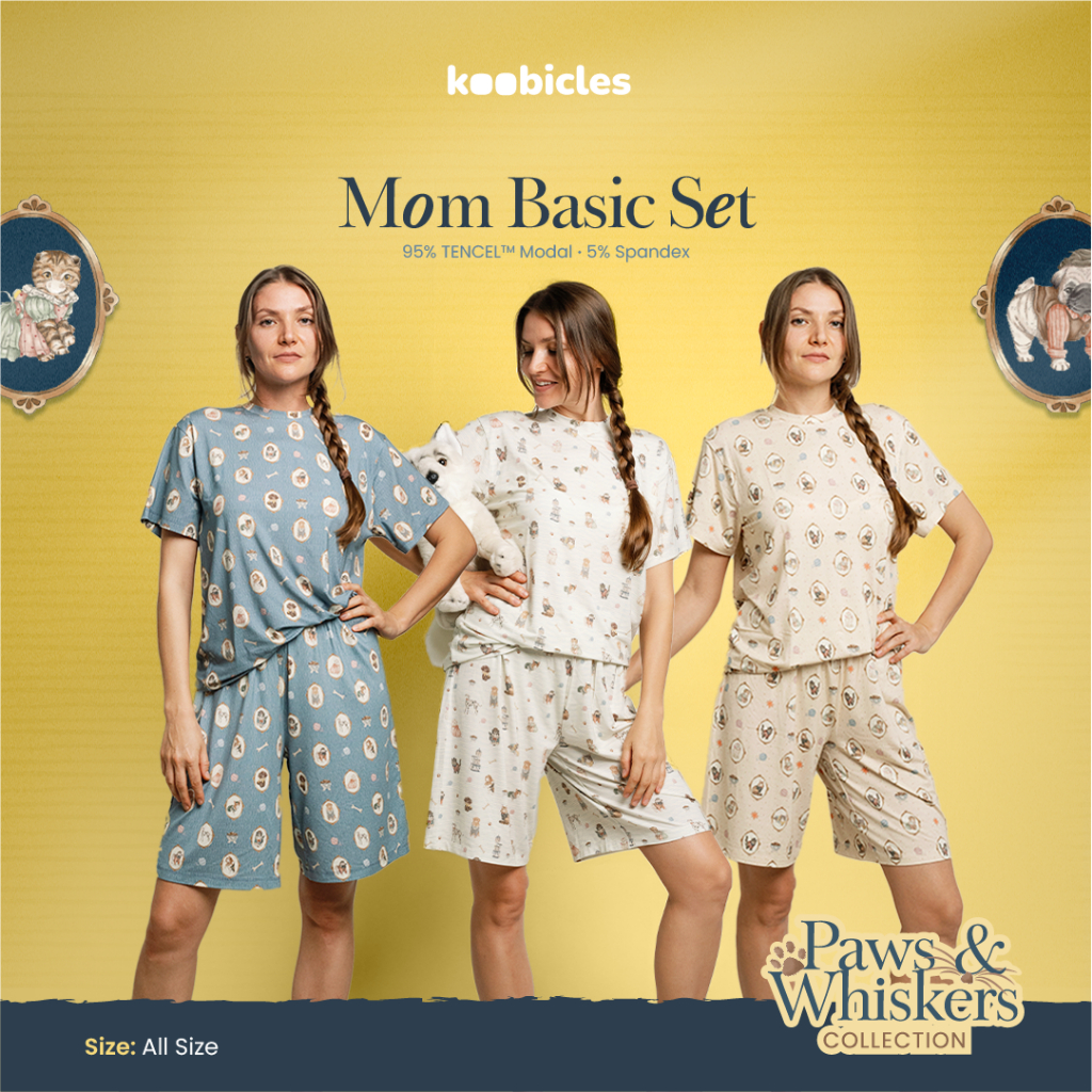 Koobicles Mom Basic Set TENCEL™ "Paws & Whiskers”