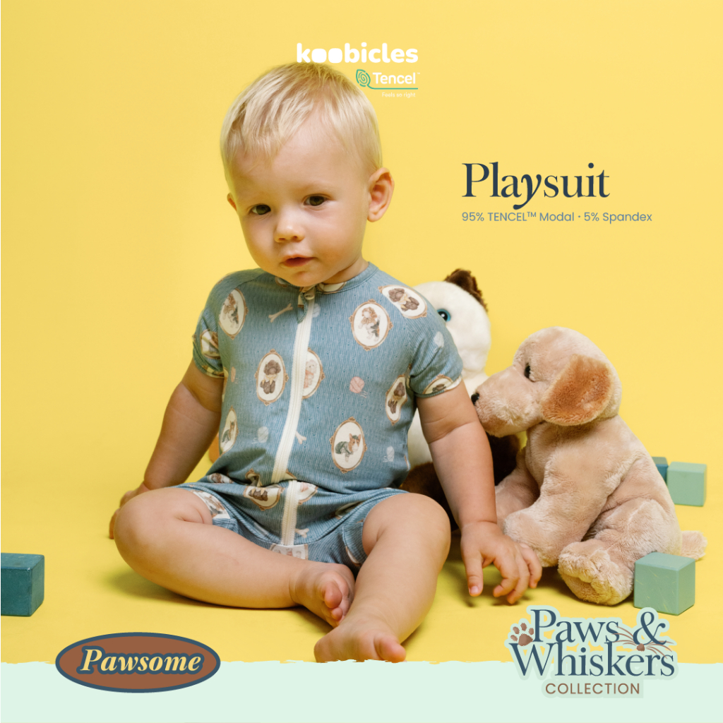 Koobicles Playsuit TENCEL™ “Paws & Whiskers”