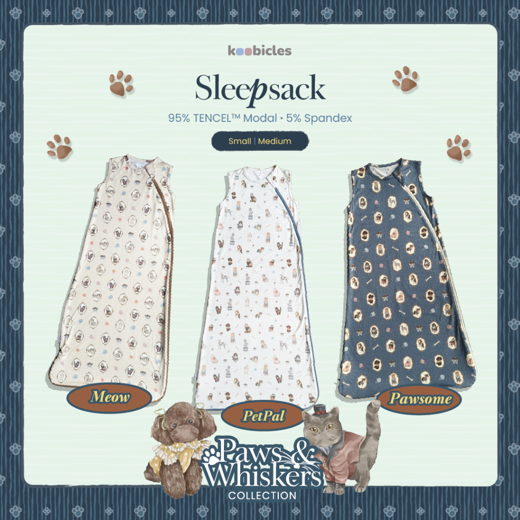 Koobicles Sleepsack TENCEL™ "Paws & Whiskers"