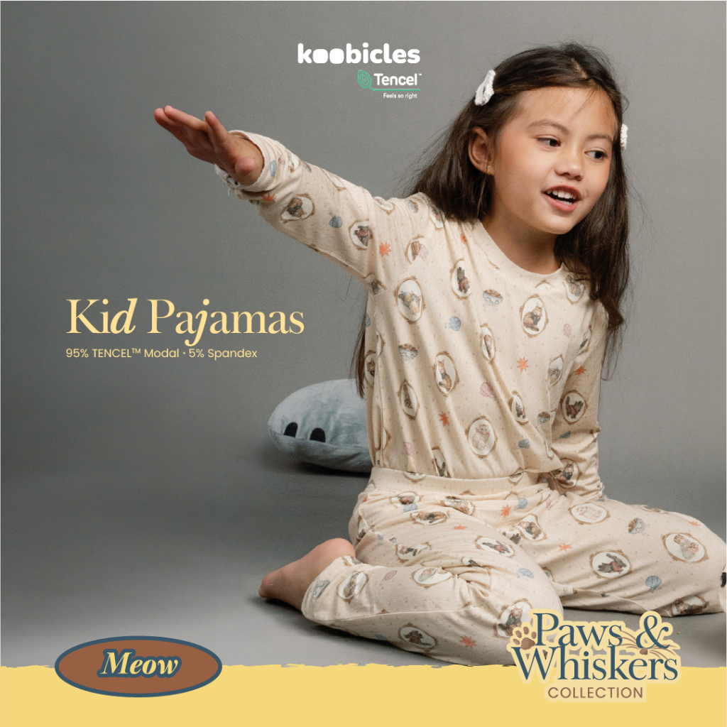 Koobicles Kid Pajamas TENCEL™ “Paws & Whiskers”