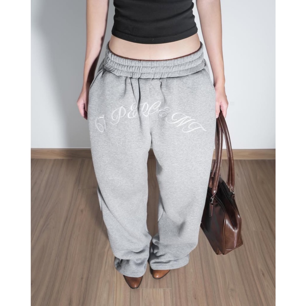 CROTCH EMBROIDERY SWEATPANTS - 67percent