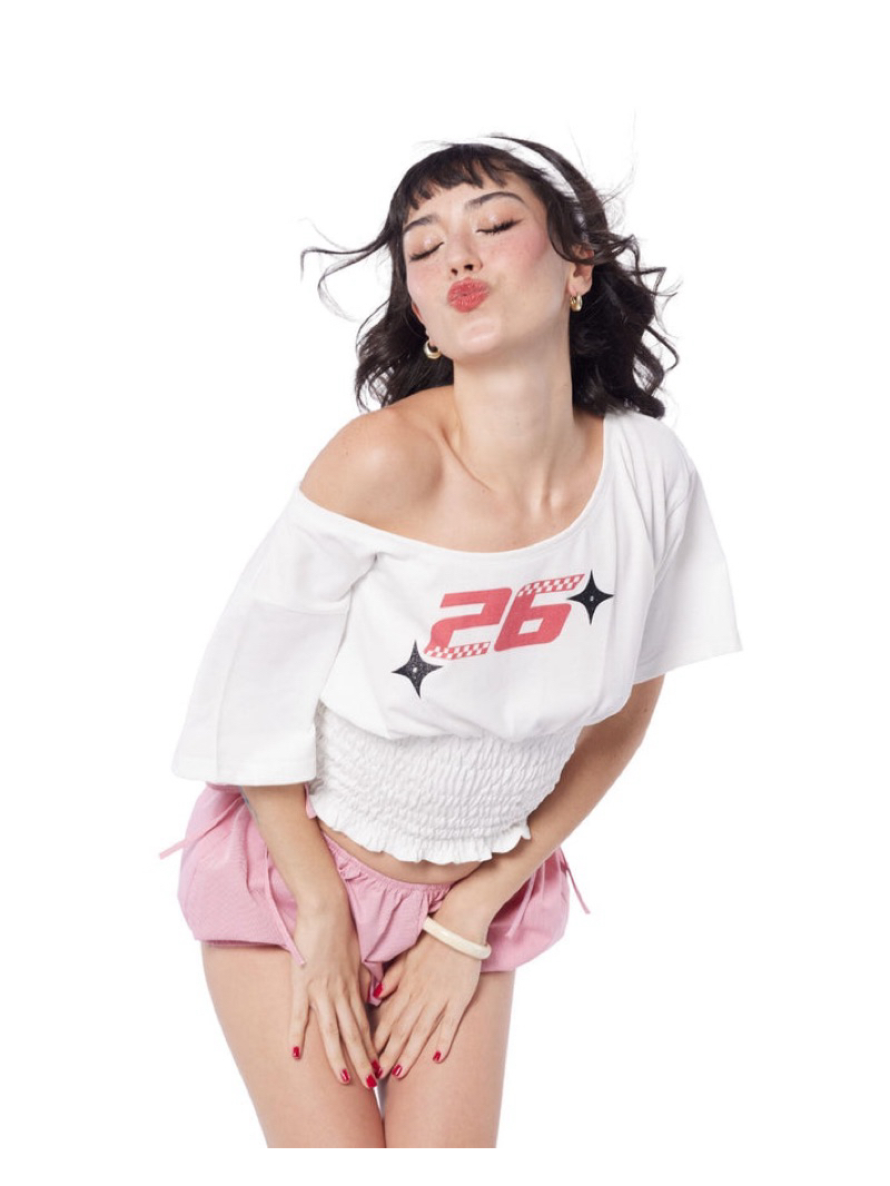 Speedway off shoulder top - The frecklestudio