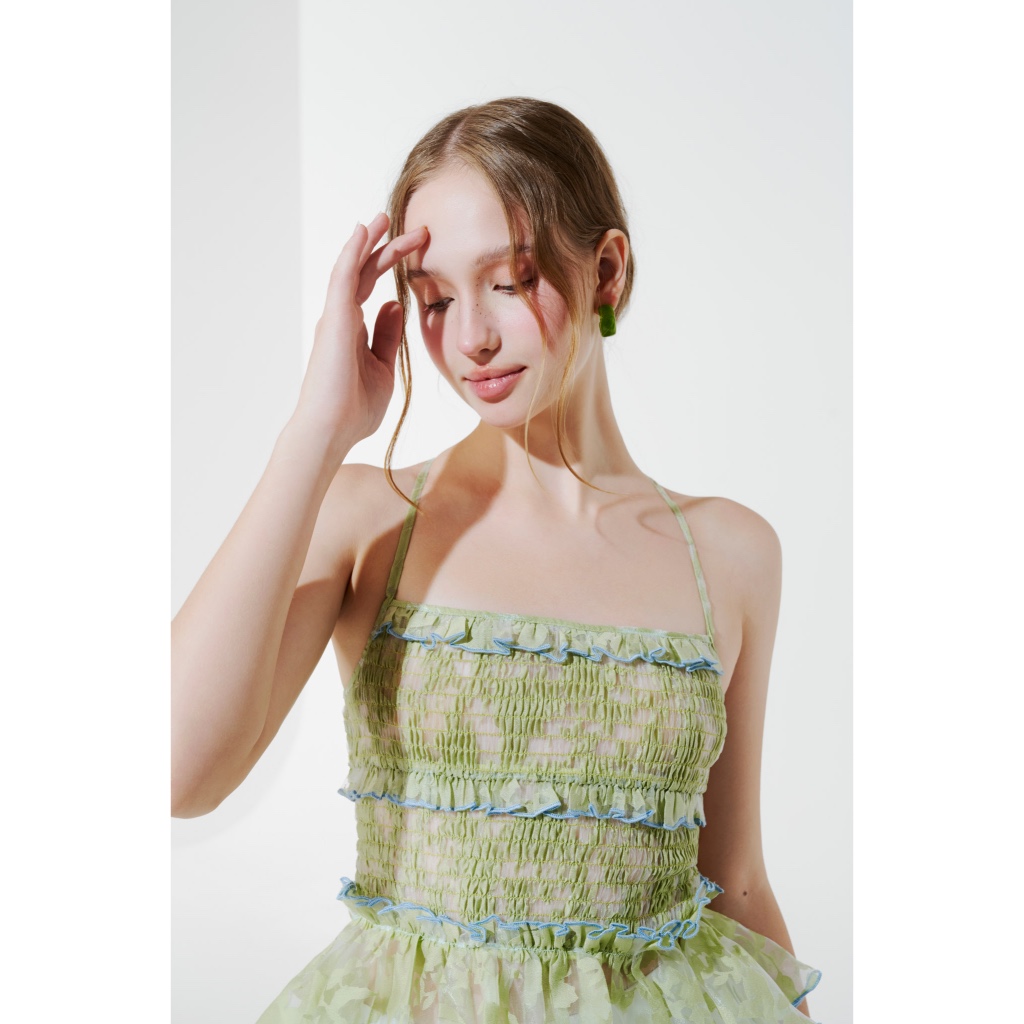 Seaweed Top Green - Dottie
