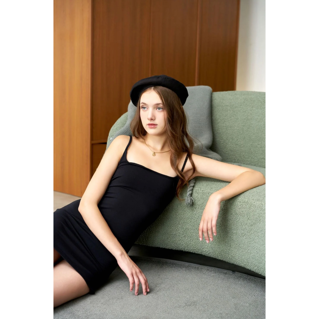 Black Mini Slim Dress - Dottie