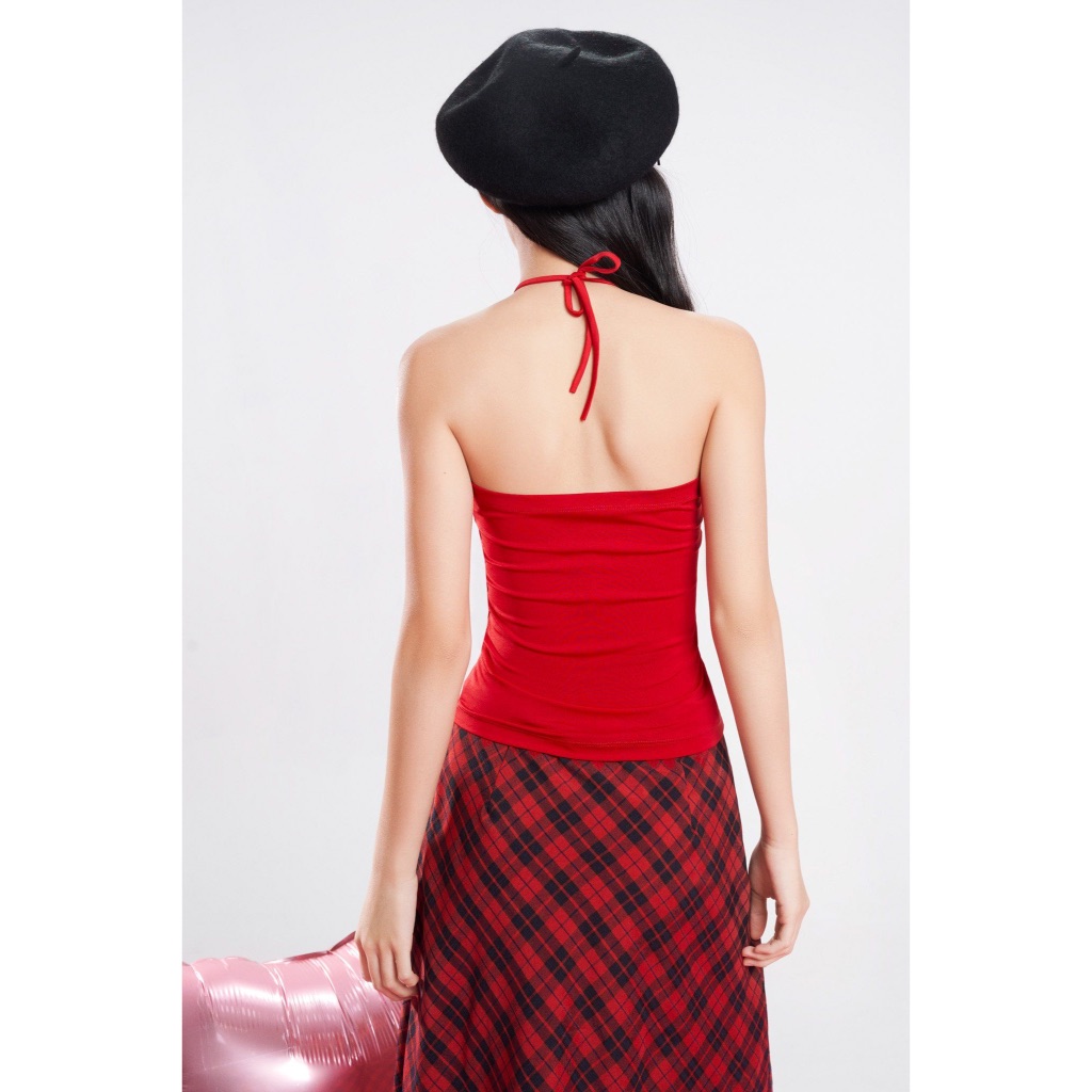 Mid-length Checkered Skirt - Dottie