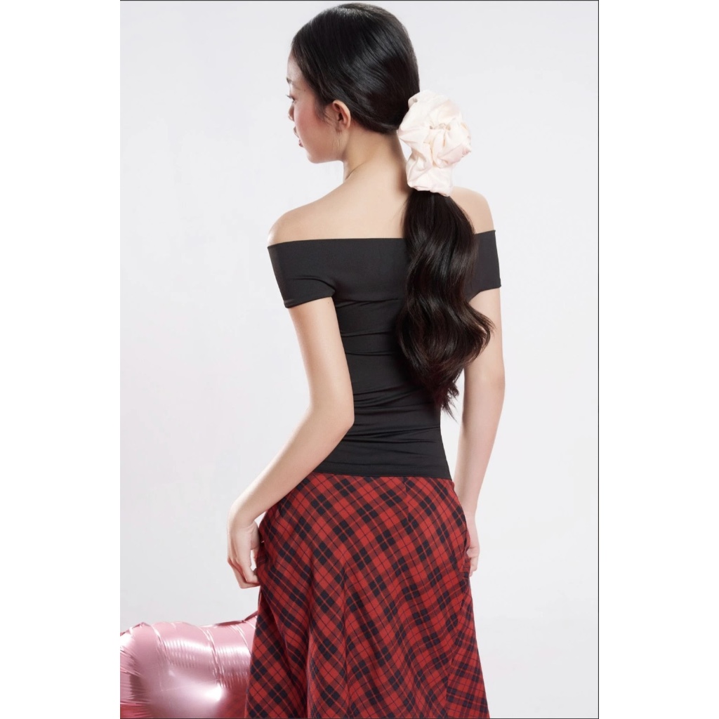 Mid-length Checkered Skirt - Dottie