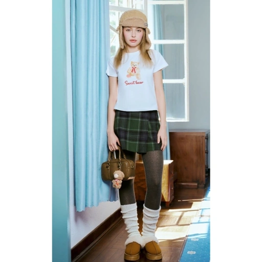 Image of Gingham Skort - Dottie