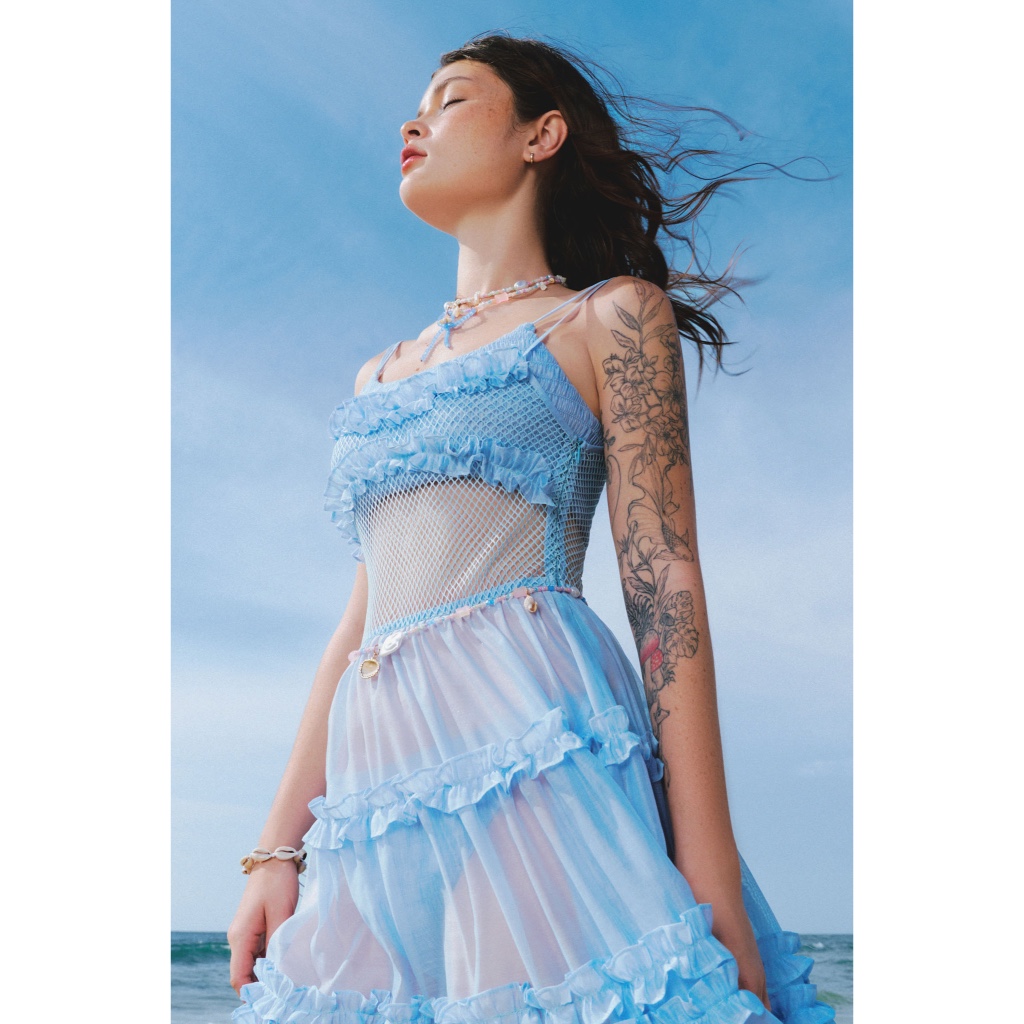 Jellyfish Dress Blue - Dottie