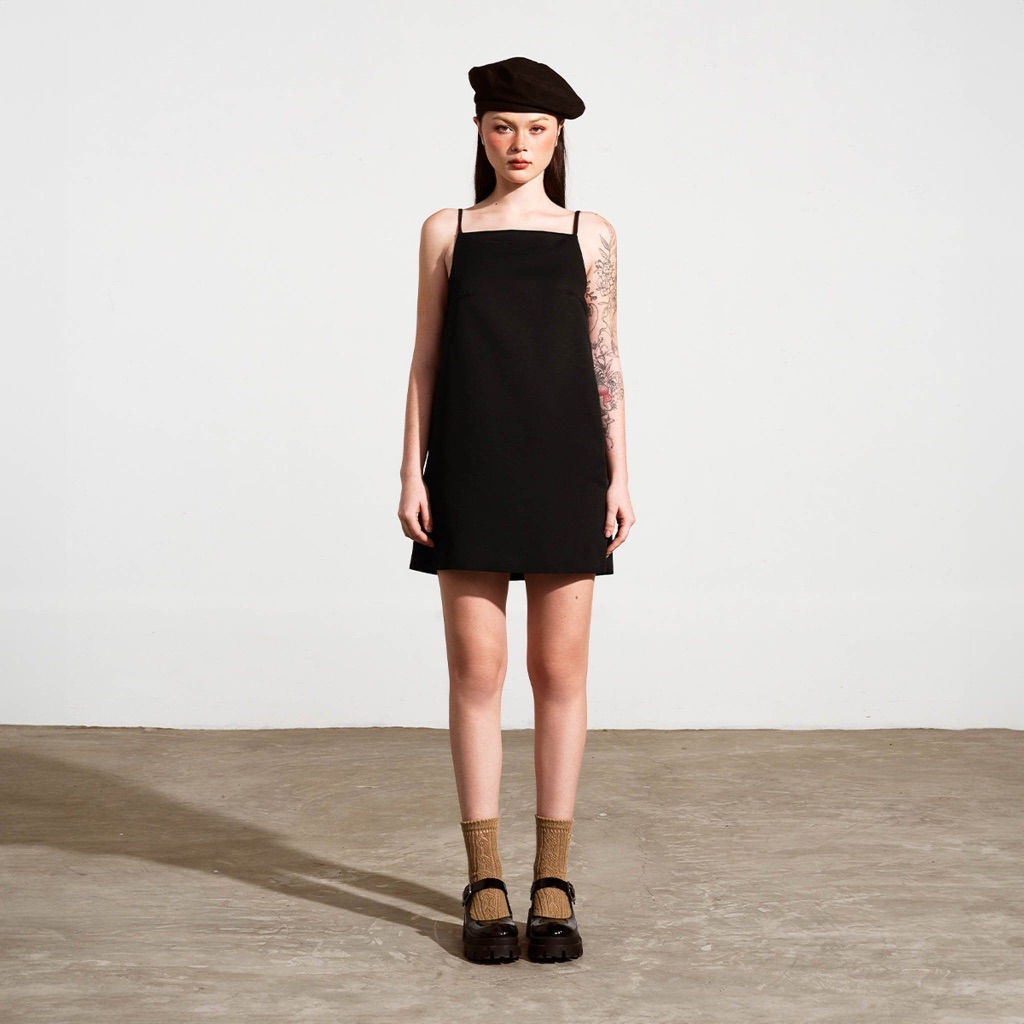 Square Neck Mini Dress - Dottie