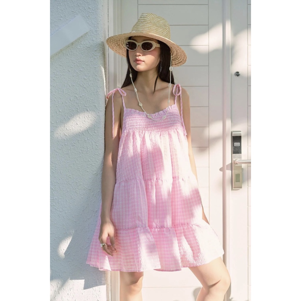 Babydoll Gingham Dress - Dottie