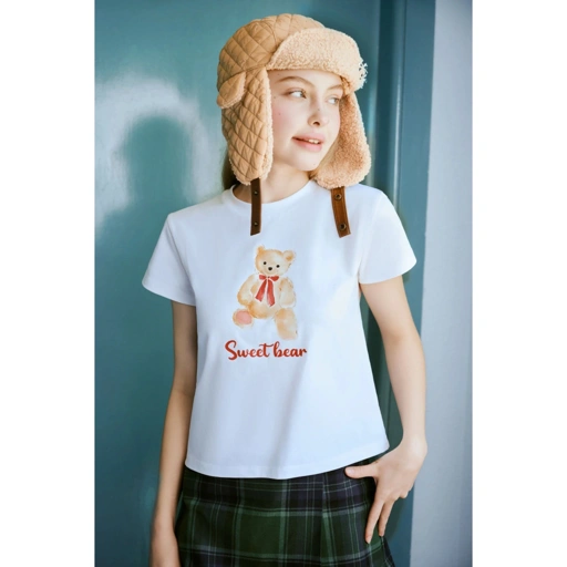 Image of Bear T-shirt - Dottie