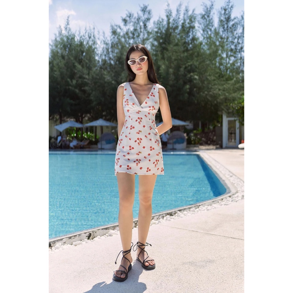Short Floral Print Dress - Dottie