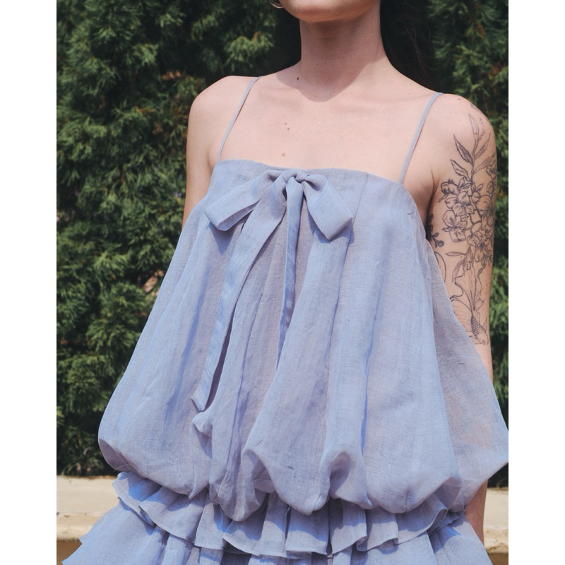 Short A-Line Spaghetti Strap Dress - Dottie