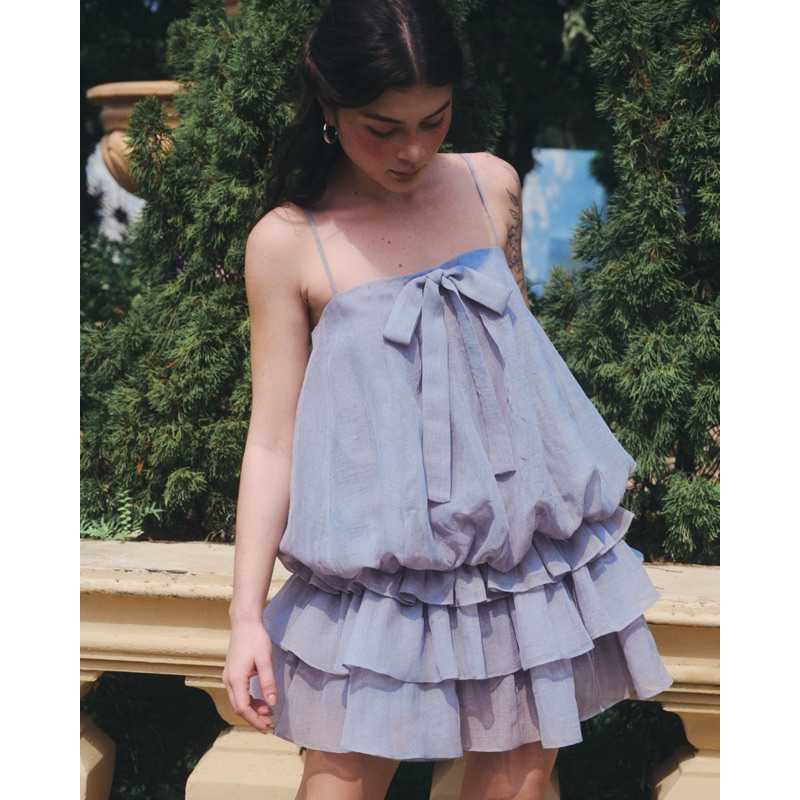 Short A-Line Spaghetti Strap Dress - Dottie