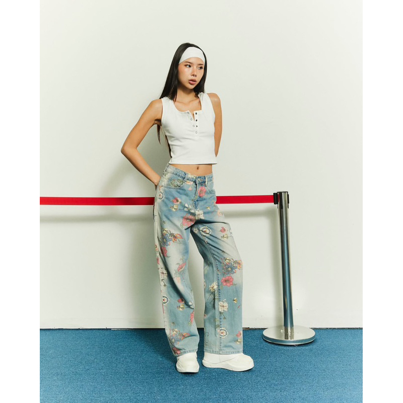floral jeans - W.B Project