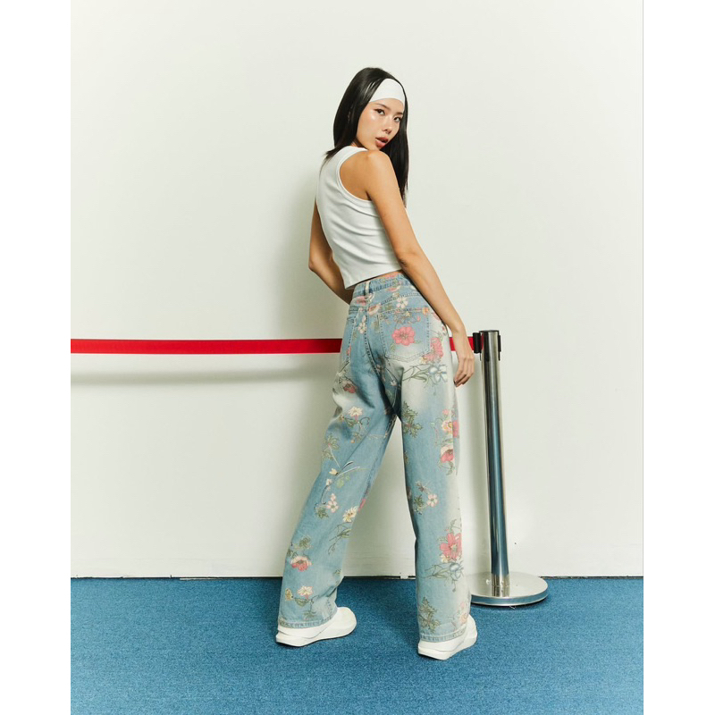 floral jeans - W.B Project