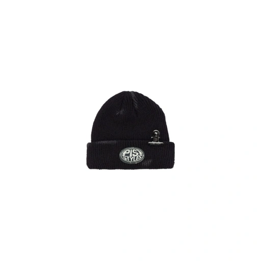 Image of PISI Destroyed Mini Bulldog Clip Beanie - PISI.STYLE