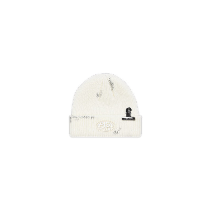 PISI Destroyed Mini Bulldog Clip Beanie - PISI.STYLE