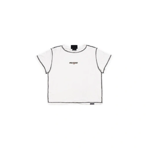 Mirror PISI (PS.) Basic Logo Signage Crop Top - PISI.STYLE