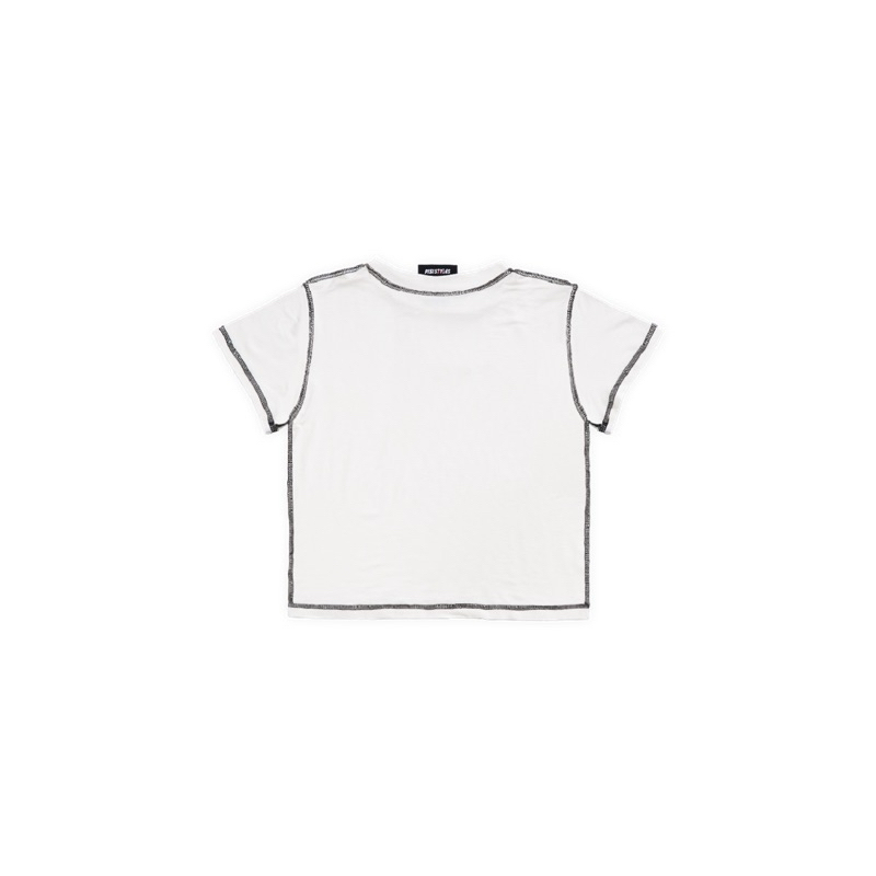 Mirror PISI (PS.) Basic Logo Signage Crop Top - PISI.STYLE