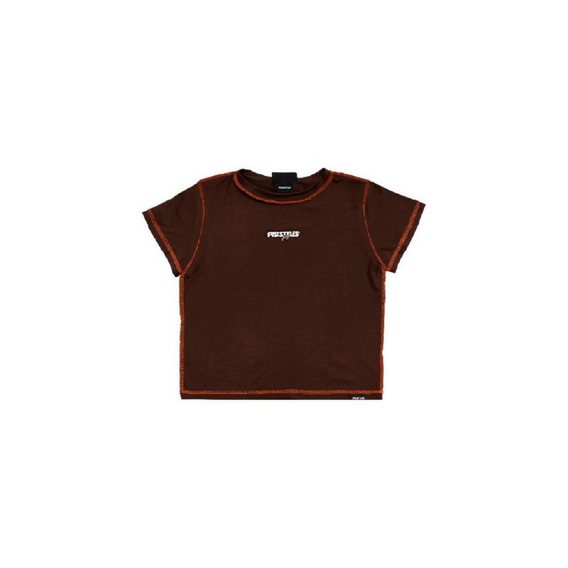 Mirror PISI (PS.) Basic Logo Signage Crop Top - PISI.STYLE
