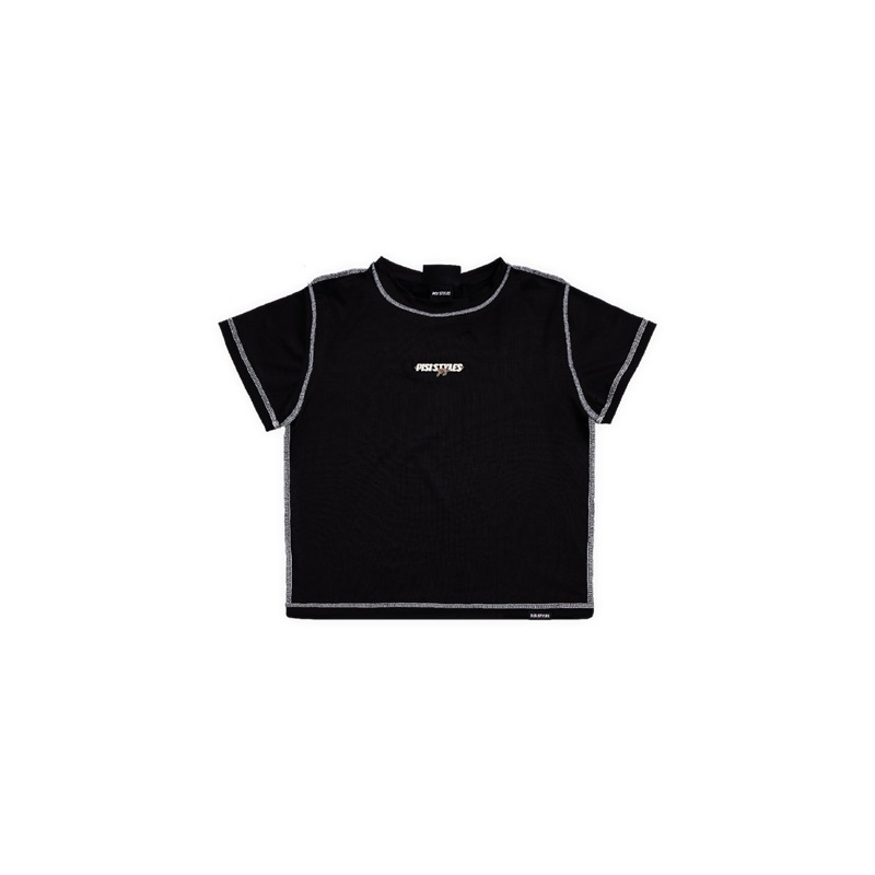 Mirror PISI (PS.) Basic Logo Signage Crop Top - PISI.STYLE