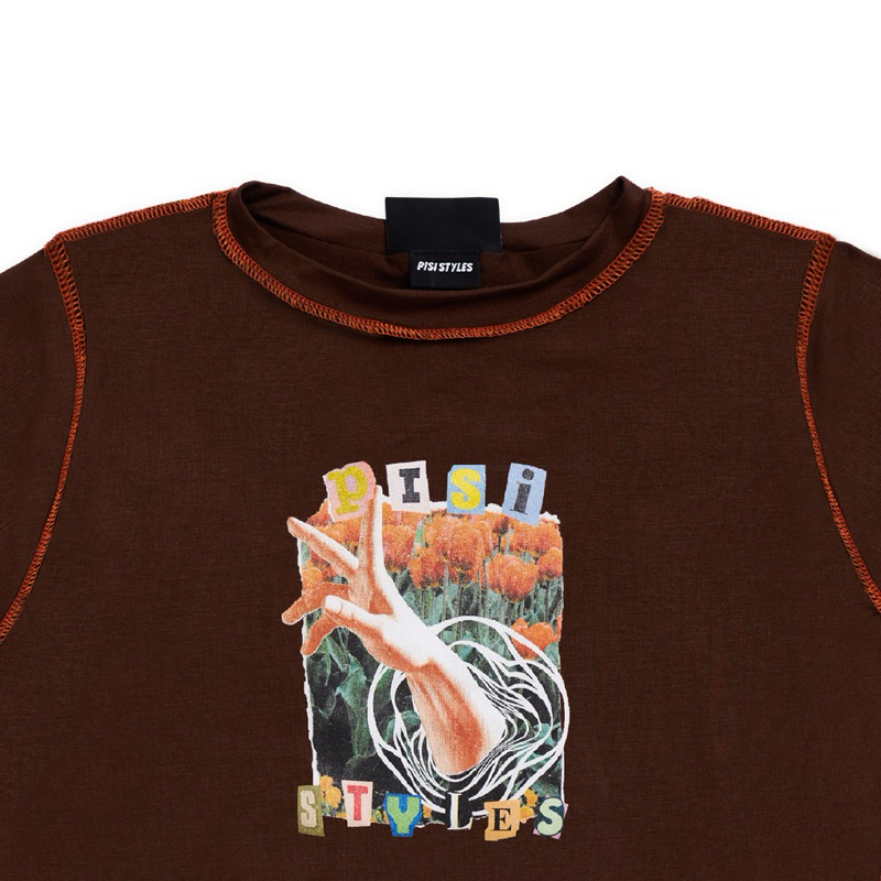 Mirror PISI Vaporwave Crop Top - PISI.STYLE