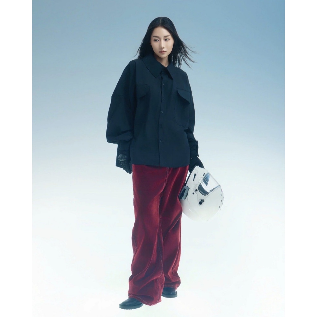 OVERSIZED BUTTON UP SHIRT - 67 Percent