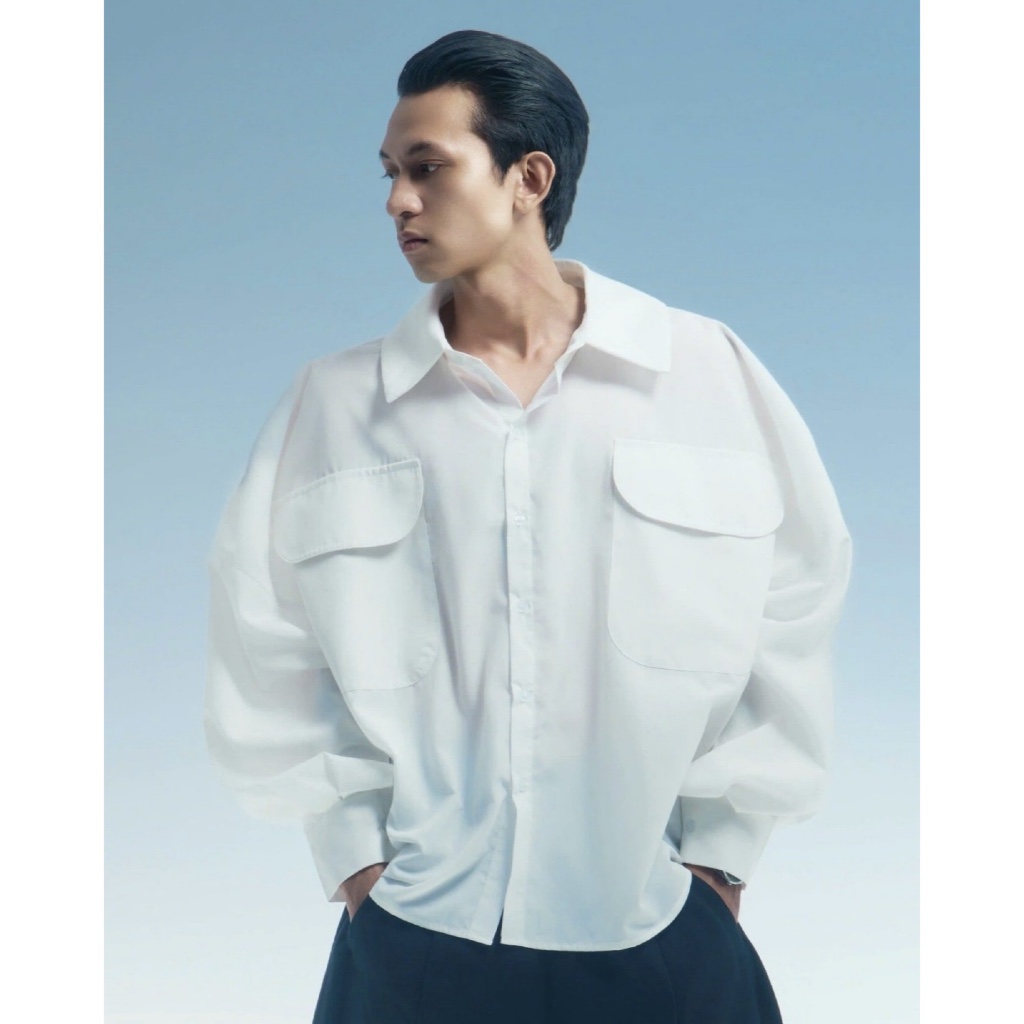 OVERSIZED BUTTON UP SHIRT - 67 Percent