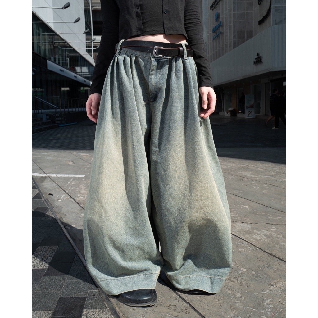 9WIDE PANTS DENIM - 67 Percent