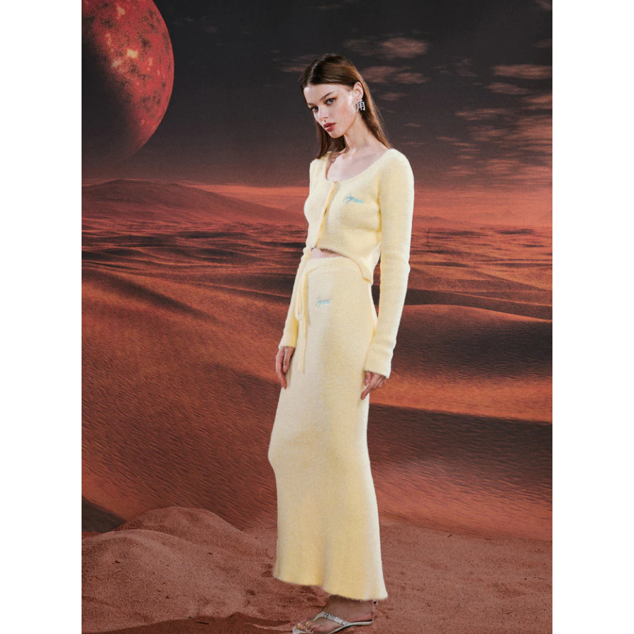 Lemon Knit Skirt - Jyosei
