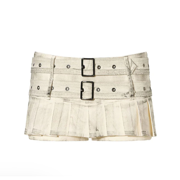 Washed Mini Skirt - Jyosei