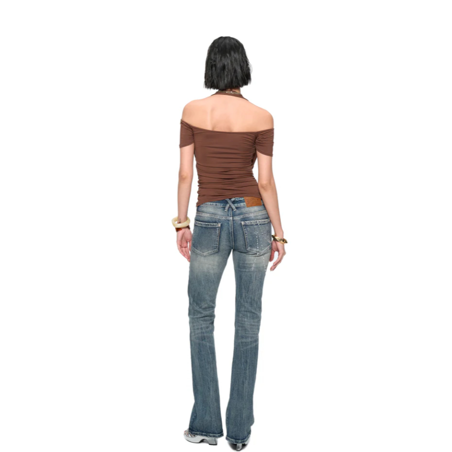 Brown Drape Tee - Jyosei