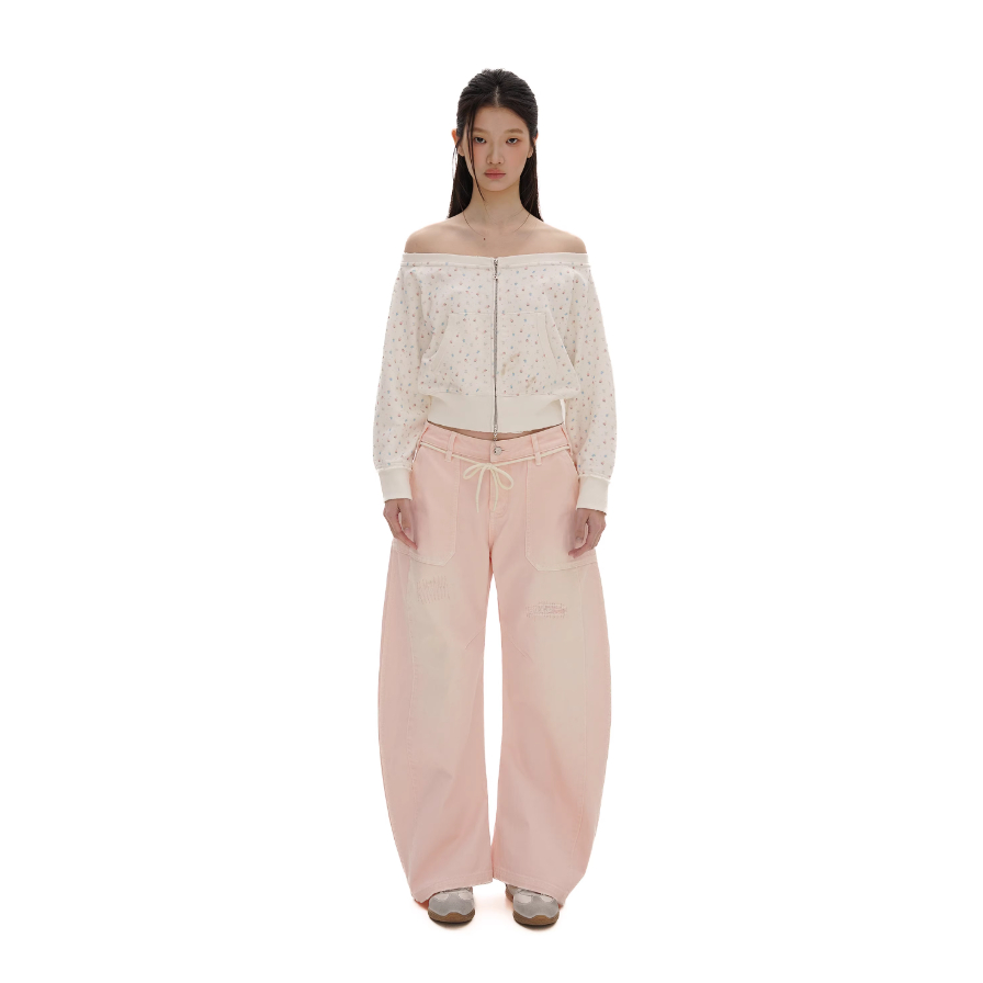 Rabbit printed one-sweater cardigan - Moromoro