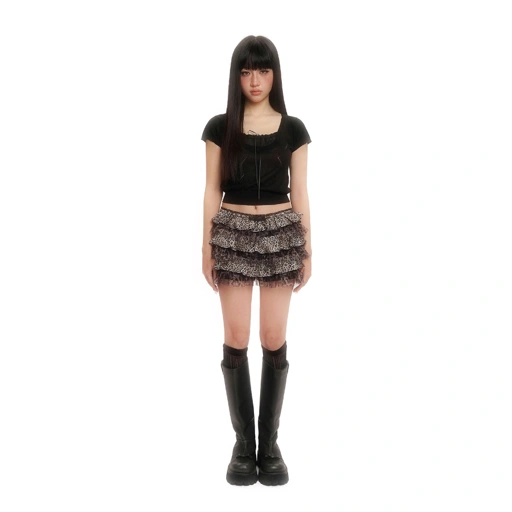 Image of Vintage Leopard Lace Shorts - Moromoro
